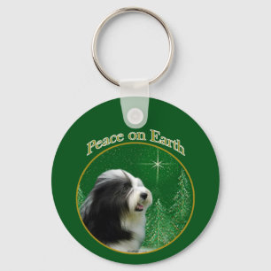 Chaveiro Bearded Collie Peace