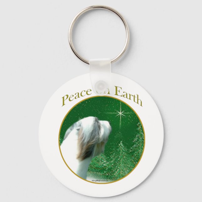 Chaveiro Bearded Collie Peace (Frente)
