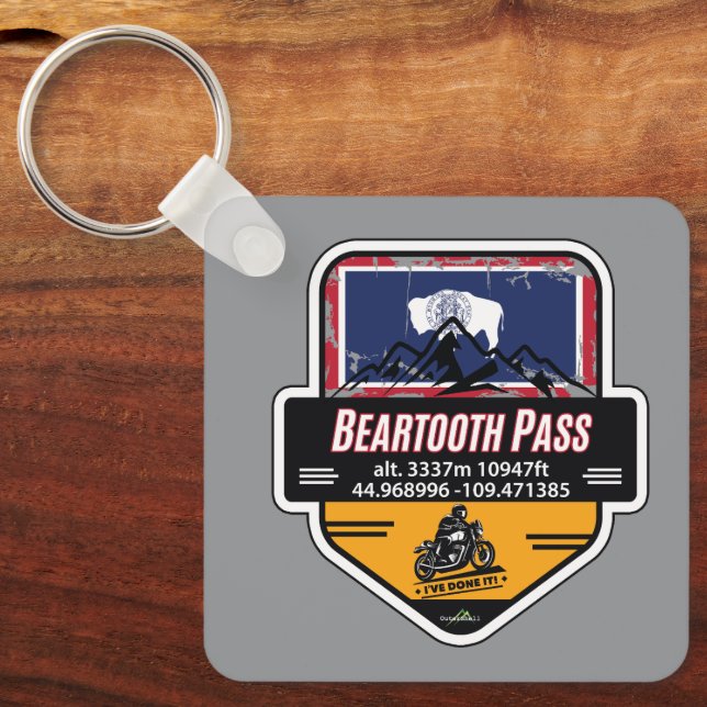 Chaveiro Beartooth Pass Motocicleta US 212 01 (Frente)