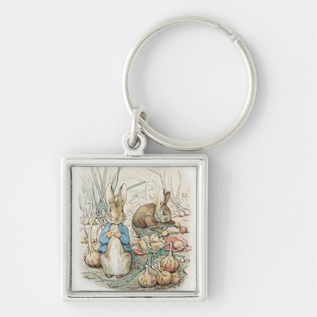 Chaveiro Beatrix Potter Peter Rabbit E Benjamin Bunny (Frente)