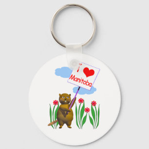 Chaveiro Beaver Canadense ama Manitoba