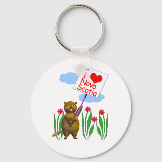Chaveiro Beaver Canadense ama Nova Escócia