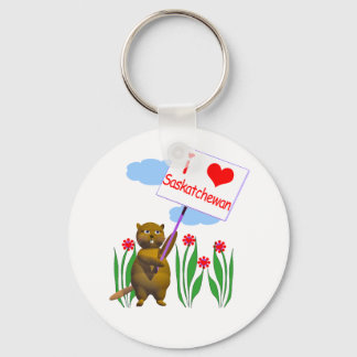 Chaveiro Beaver Canadense ama Saskatchewan