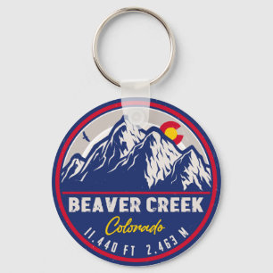 Chaveiro Beaver Creek Colorado Retro Sunset Souvenirs