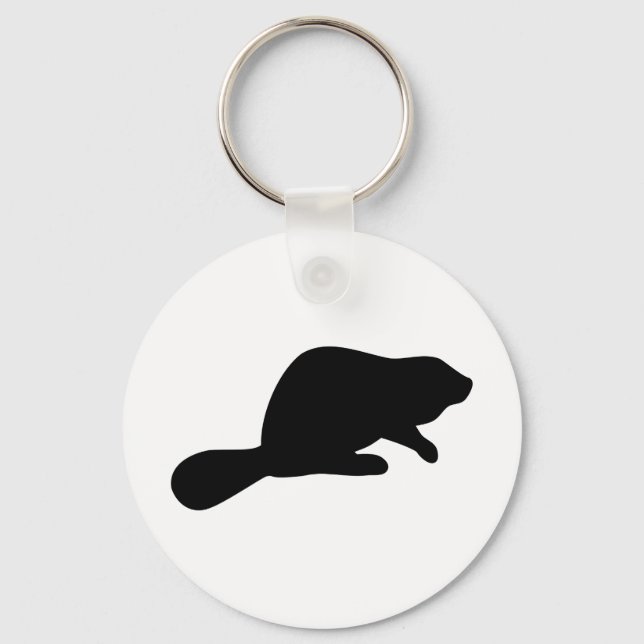 Chaveiro Beaver Silhouette (Frente)