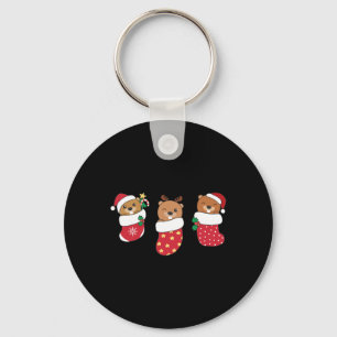 Chaveiro Beavernas Bonitas Em Meias De Natal Para O Natal