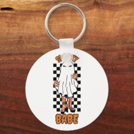 Chaveiro "Bebê assustador" Mulher do Halloween Ghost Orange