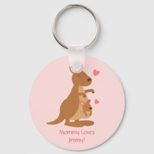 Chaveiro Bebê bonito Joey do canguru para miúdos