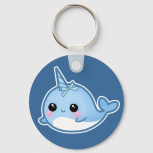 Chaveiro Bebê bonito narwhal