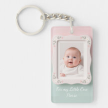 Bebê Feliz Moldura Floral Rosa Verde
