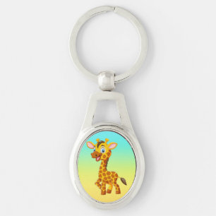 Chaveiro Bebê Girafa Fofo Sorriso Desenho-35280