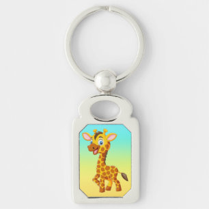 Chaveiro Bebê Girafa Fofo Sorriso Desenho Animado-35280