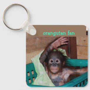 Chaveiro Bebê Orangutan no Santuário