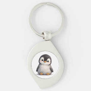 Chaveiro Bebê Pinguim Fofo – Design Macio e Adorável