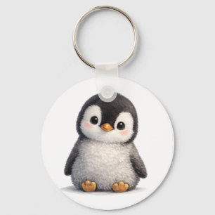 Chaveiro Bebê Pinguim Fofo – Design Macio e Adorável