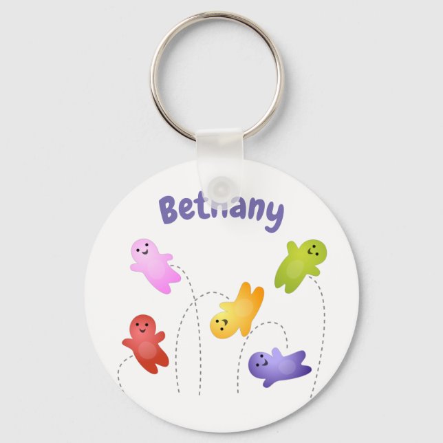 Chaveiro Bebês bonitos de geleia doces caricaturas doces (Frente)