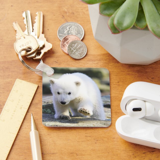 Chaveiro Bebês Mais Pobres | Bebê-Urso Polar (Mesa)