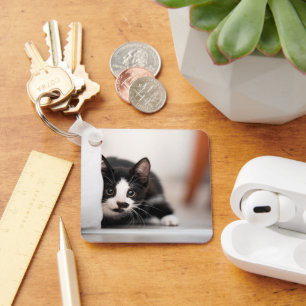 Chaveiro Bebês Mais Pobres Black & White Kitten