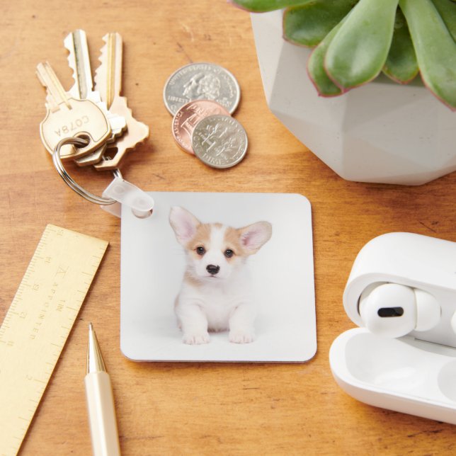 Chaveiro Bebês Mais Pobres | Corgi Branco (Mesa)