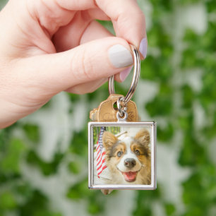 Chaveiro Bebês Mais Pobres   Corgi Puppy Patriótico