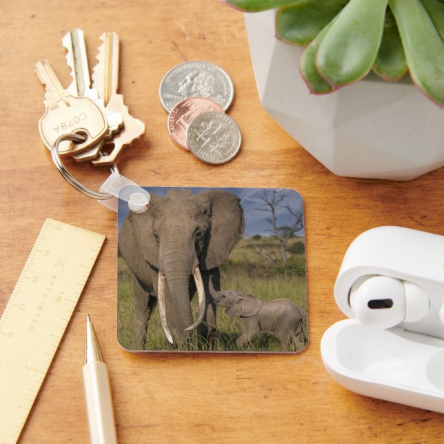 Chaveiro Bebês Mais Pobres | Elefante Amama Com Bebê (Mesa)