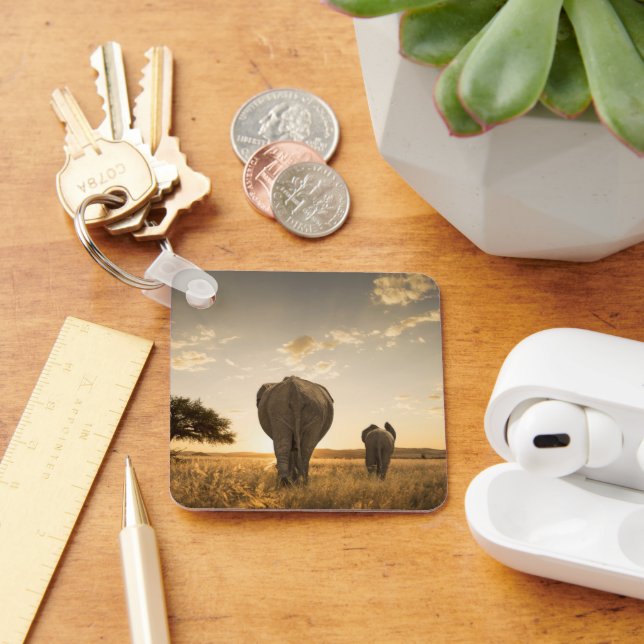 Chaveiro Bebês Mais Pobres | Elefante, Vitelo e Mãe (Mesa)