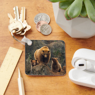 Chaveiro Bebês Mais Pobres Família Brown Bear