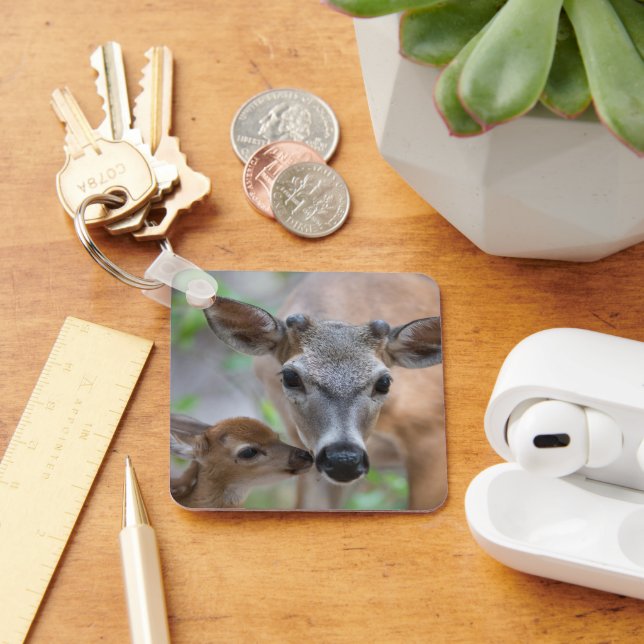 Chaveiro Bebês Mais Pobres | Key Deer Stag & Fawn (Mesa)