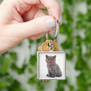 Chaveiro Bebês Mais Pobres   Óculos de coração de Kitten