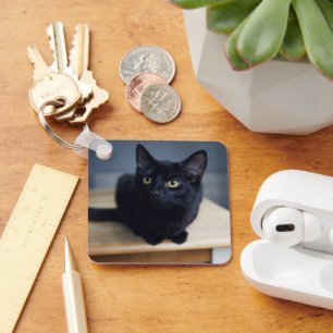 Chaveiro Bebês Mais Pobres Retrato de um Gato Negro