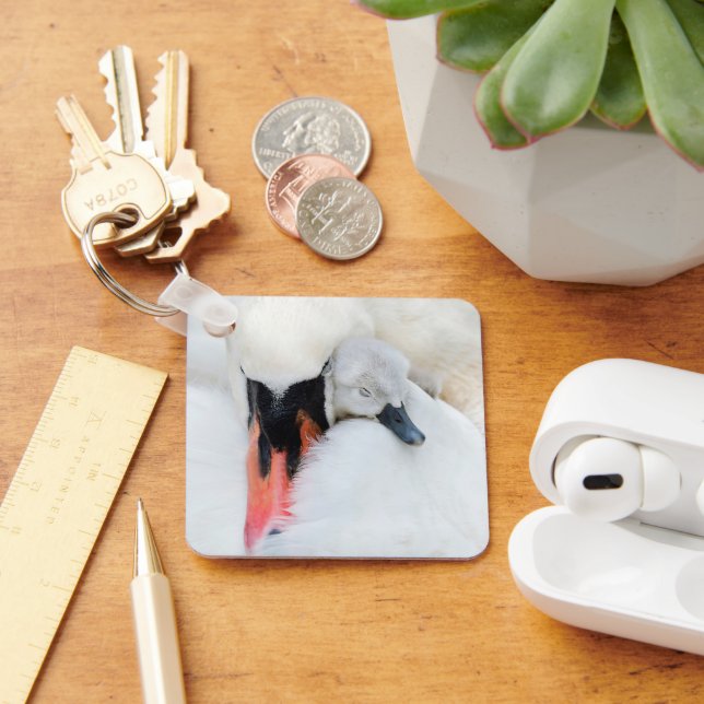 Chaveiro Bebês Mais Pobres | Swan De Mãe E Bebê (Mesa)