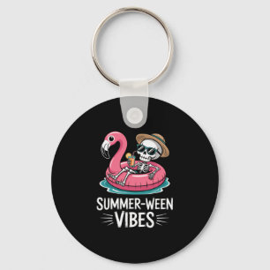 Chaveiro Bebida Flamingo Flutuante Esqueleto Vibrações de V