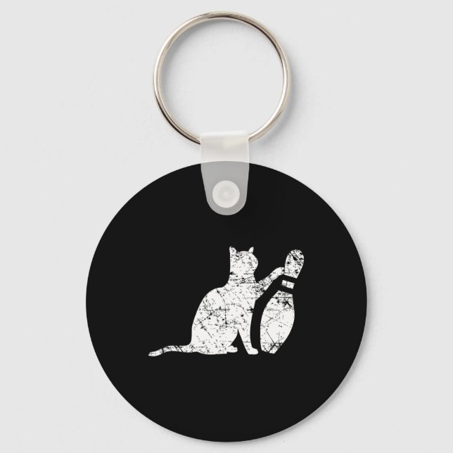 Chaveiro Beco de Ornery Gi Boliche Dica de Gato na Funny Te (Frente)