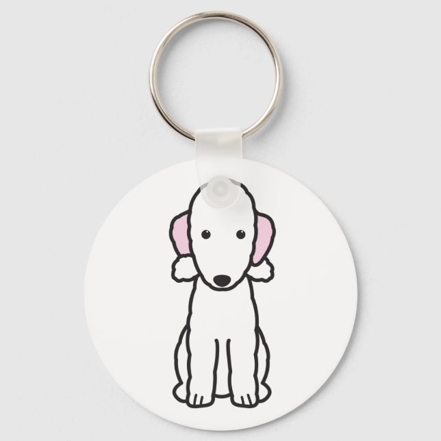 Chaveiro Bedlington Terrier Dog Cartoon (Frente)