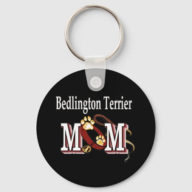 Chaveiro Bedlington Terrier Dog MOM (Frente)