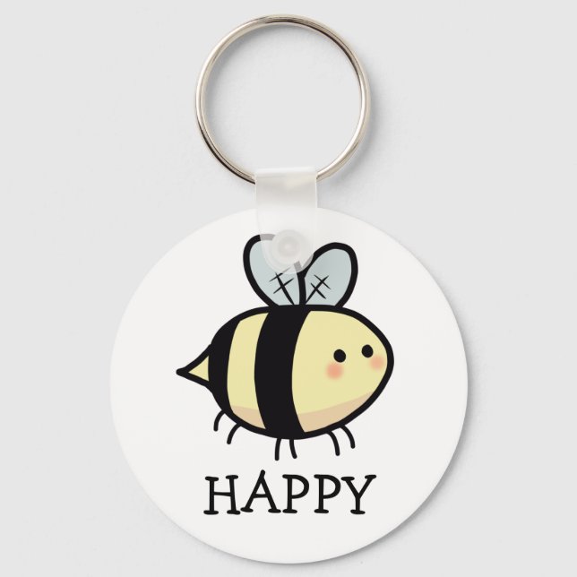 Chaveiro Bee Happy (Frente)