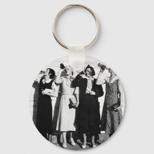 Chaveiro Beer Bebendo Vintage Com Fotografia Antiga