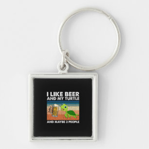 Chaveiro Beer Beer Beer Eu Gosto De Cerveja E Minha Tartaru