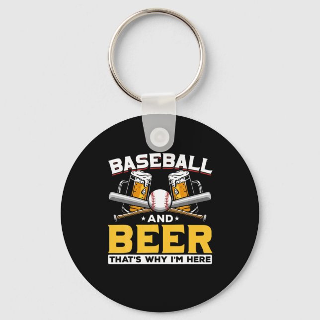 Chaveiro Beer Drinker Baseball Beball Humor Aniversário (Frente)