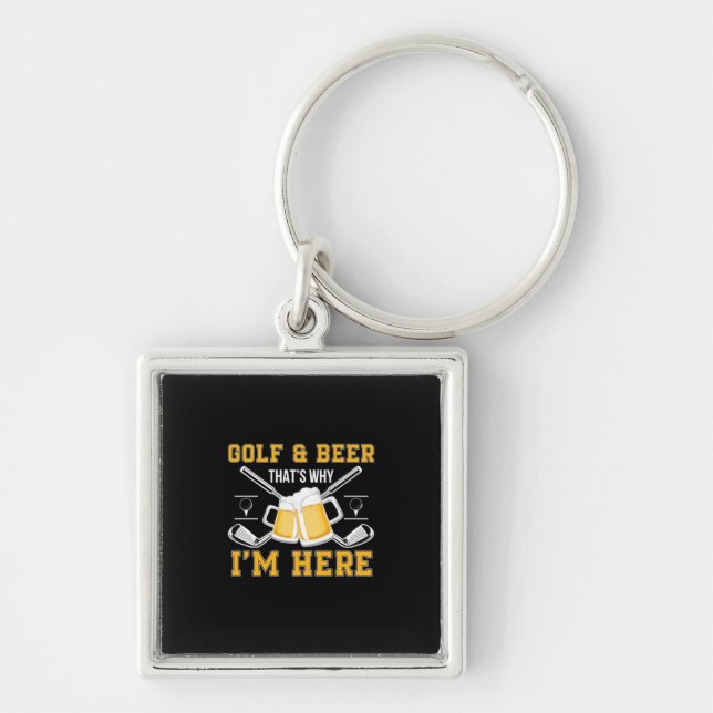 Chaveiro Beer Drinker Golf E Beer Aniversário (Frente)