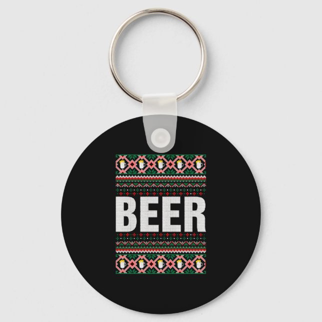 Chaveiro Beer Ugly Christmas Sweater (Frente)