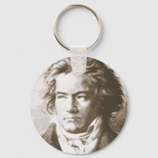 Chaveiro Beethoven Na Sepia (Frente)