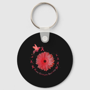 Chaveiro Beija-flor Burgundy Girassol Aneurisma Cerebral Co