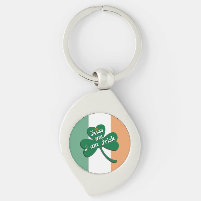 Chaveiro Beija-me Eu sou Irlandês (Frente)