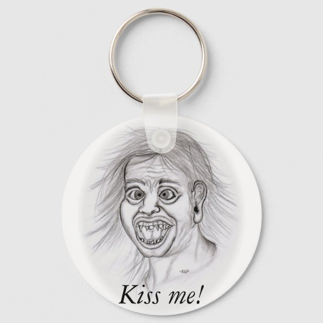 Chaveiro Beije-me! - Bleistiftzeichnung (Frente)