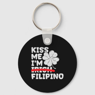Chaveiro Beije Me Eu Sou Filipino Engraçado Dia de São Patr