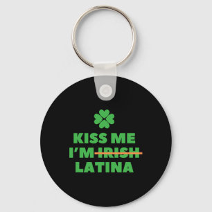 Chaveiro Beije Me Eu Sou Irlandesa Latina Citação Engraçada