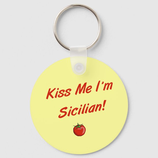 Chaveiro Beije-me Eu Sou Siciliano (Frente)