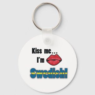 Chaveiro Beije-me que eu sou sueco