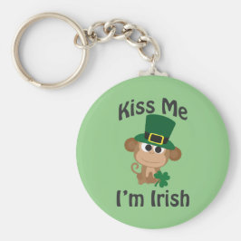 Chaveiro Beije-me, sou irlandês! Macaco